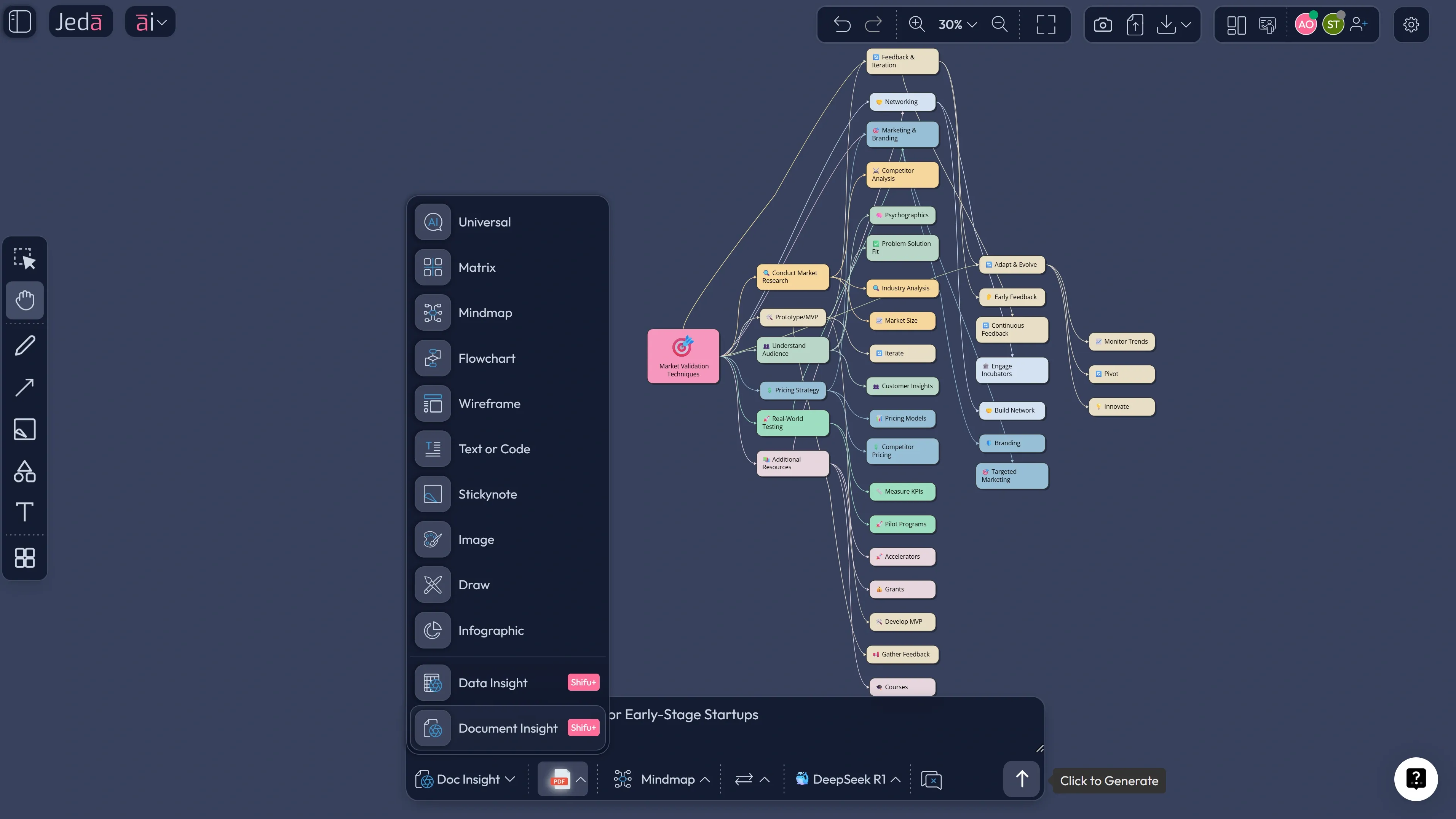 Document Insight for generative AI agent design
