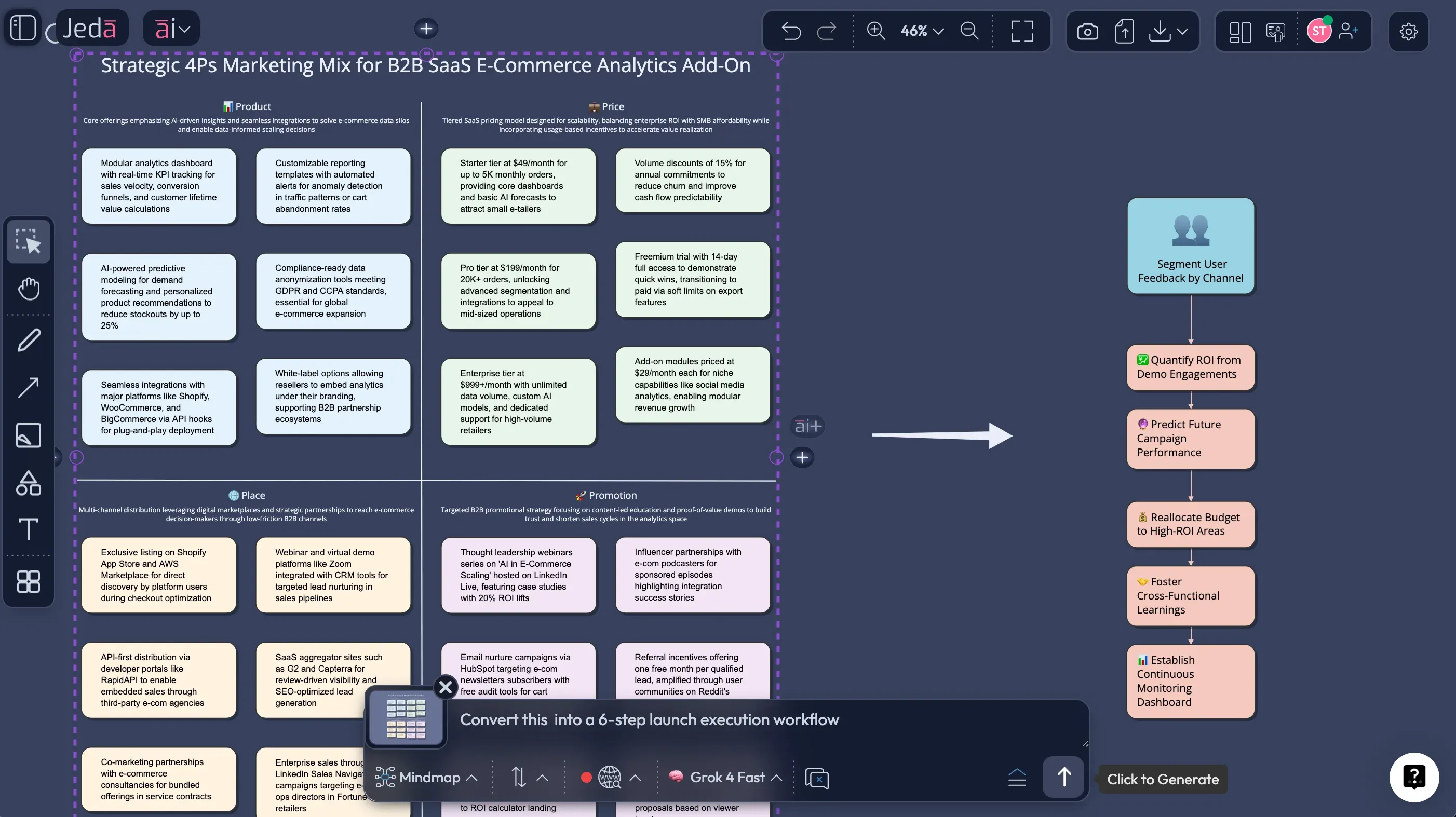 Jeda.ai AI Menu Matrix Recipes