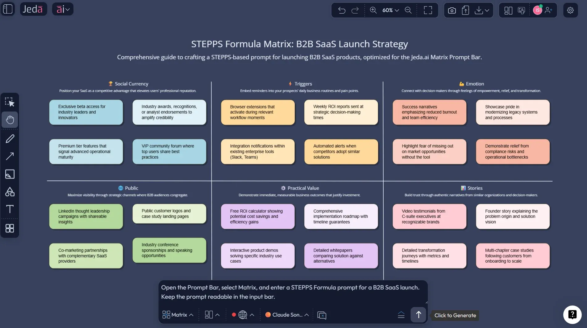 STEPPS Formula prompt bar setup