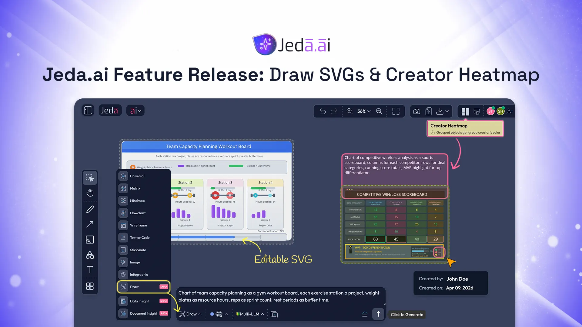 Jeda.ai Feature Release: Draw Editable SVG Visuals and See Creator Ownership Instantly