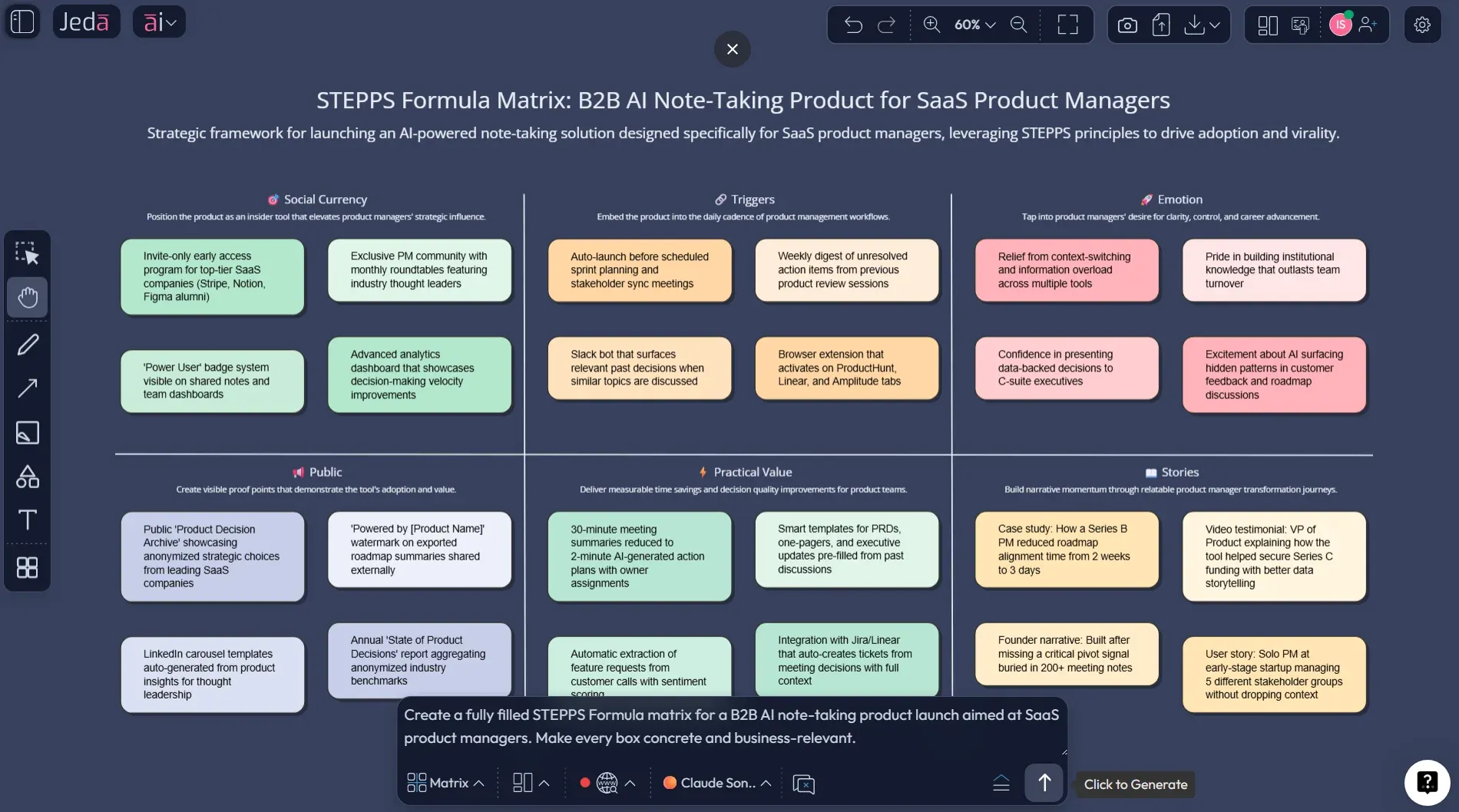 STEPPS Formula example matrix